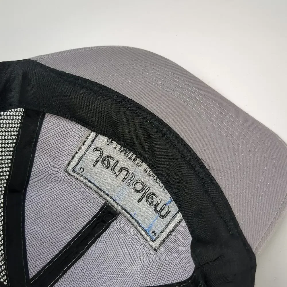 Baseball Cap Gray One Size Jerusalem Limited Edition Mesh Patch Strapback Hat